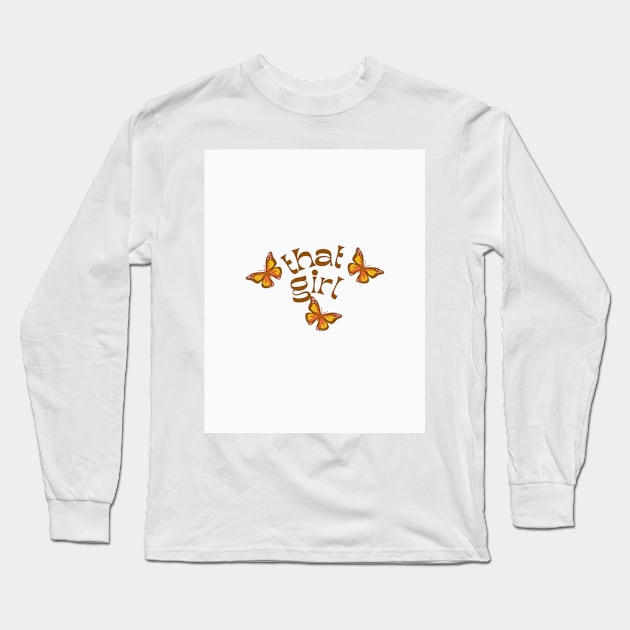 that girl Long Sleeve T-Shirt by little-axii